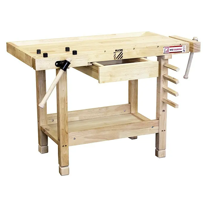 Holzmann Kinder-Werkbank WB106 Mini - L x B: 1.060 x 610 mm, Arbeitshöhe: 700 mm - Der Holzkraft WB 106 Mini Hobelbank für kleine Werkstätten. Ideal für Hobbybastler und Modellbauer.