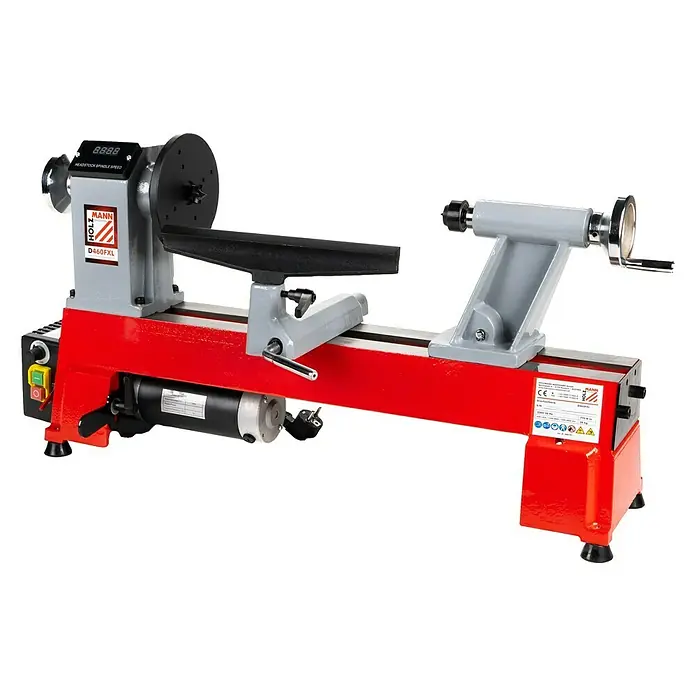 Holzmann Drechselbank D460FXL - 500 W - Produktabbildung einer MANN HOLZ D460FXL Drechselbank, ideal für Holzbearbeitung.