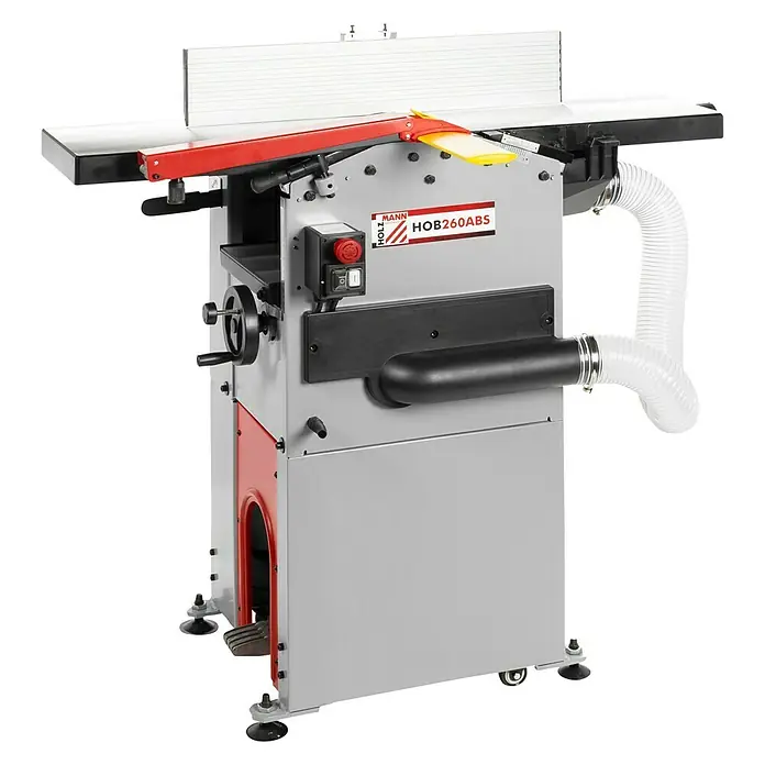 Holzmann Hobelmaschine HOB260ABS - 2.100 W - Eine Holzmann HOB260ABS Abricht- und Dickenhobelmaschine, ideal für präzise Holzbearbeitung in Werkstätten. Robuste Bauweise für lange Lebensdauer.