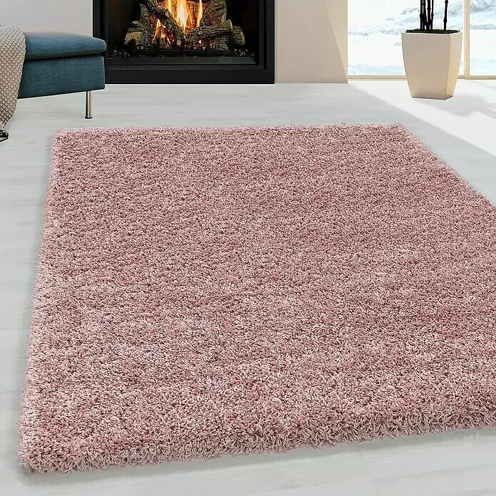 Hochflorteppich Sydney 3000Rose, 110 x 60 cm, 100% Polypropylen