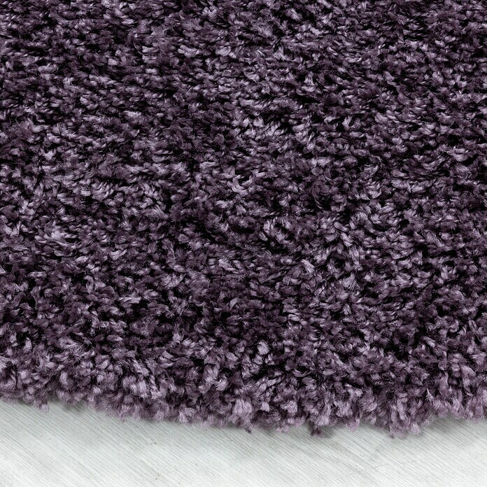 Hochflorteppich Sydney 3000 (Violett, Durchmesser: 80 cm, 100% Polypropylen) | BAUHAUS