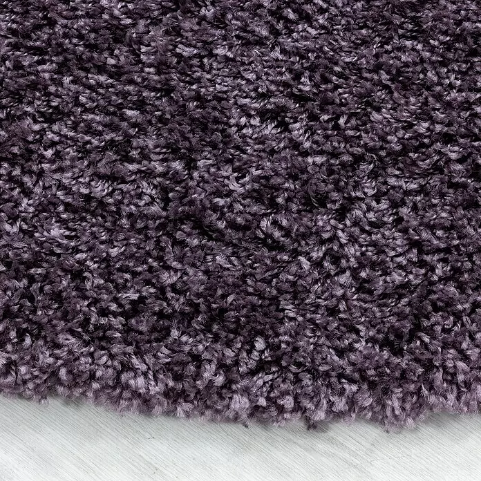 Hochflorteppich Sydney 3000 - Violett, Durchmesser: 120 cm, 100% Polypropylen - Detailaufnahme