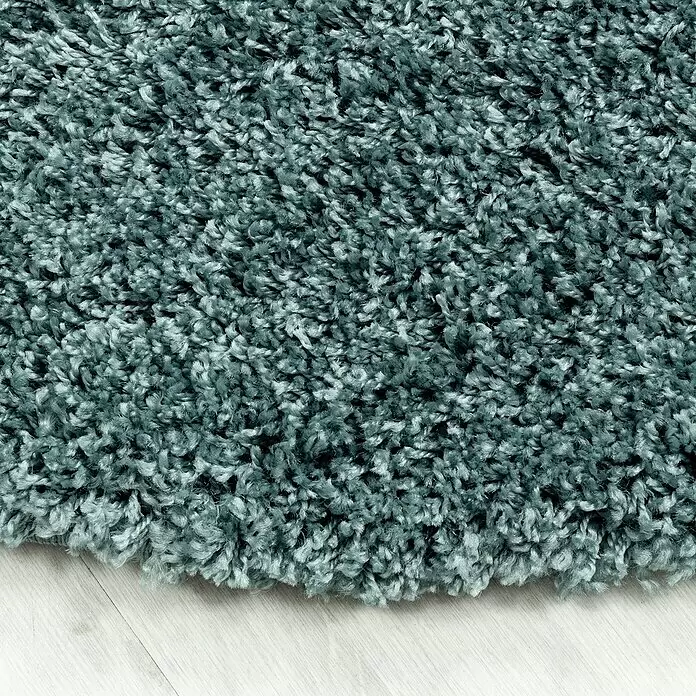 Hochflorteppich Sydney 3000 - Aqua, Durchmesser: 160 cm, 100% Polypropylen - Detailaufnahme