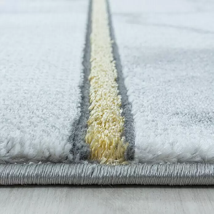 Kurzflorteppich Naxos 3816Gold, 200 x 140 cm, 80% Polypropylen, 20% Polyester
