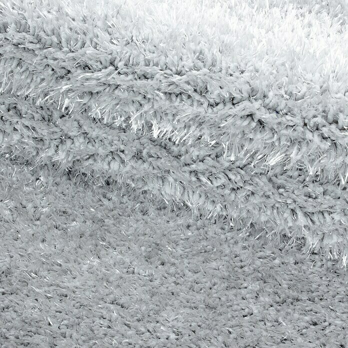 Hochflorteppich Brilliant 4200 (Silber, Durchmesser: 120 cm, 100% Polyester) | BAUHAUS