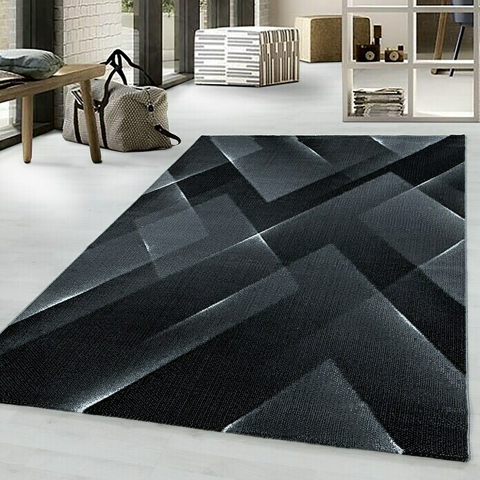 Kurzflorteppich Costa 3522 (Schwarz, 200 x 140 cm, 100 % Polypropylen) | BAUHAUS