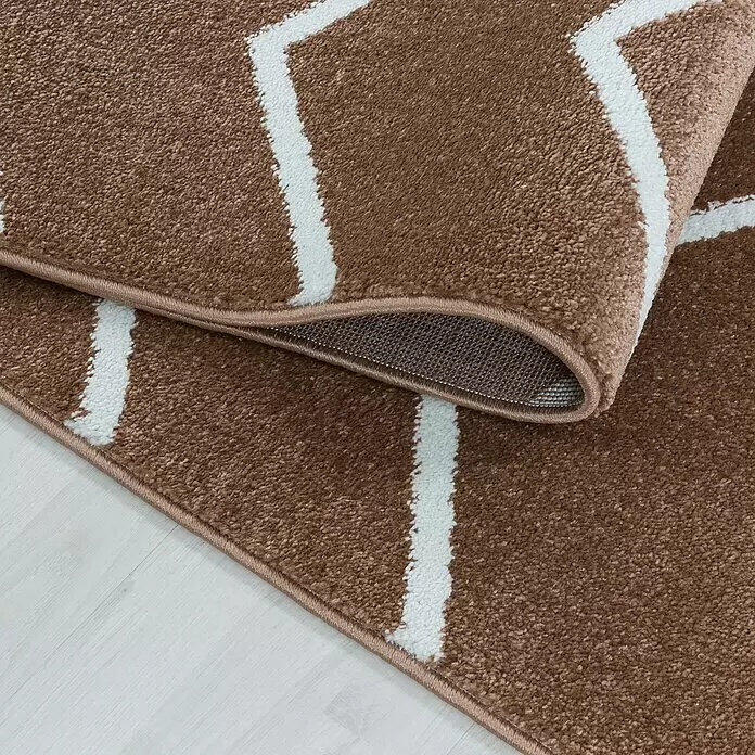Hochflorteppich Rio 4602 - Kupfer, 200 x 140 cm, 100% Polypropylen - Detailaufnahme