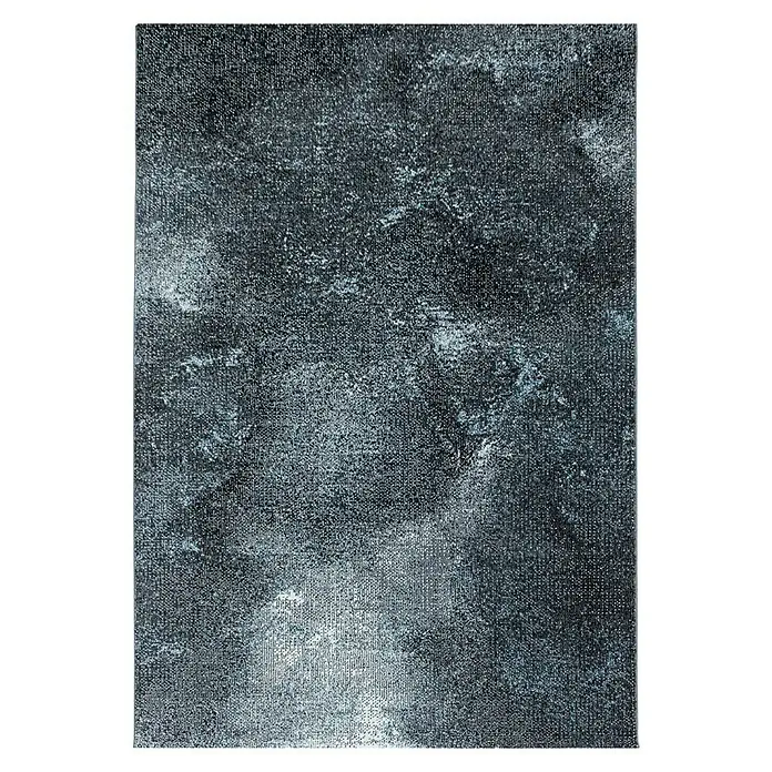 Kurzflorteppich Ottawa 4203 - Blau, 150 x 80 cm, 100% Polypropylen - Strukturierte Leinwand in dunklen Farbtönen. Eine moderne Textur für kreative Projekte.