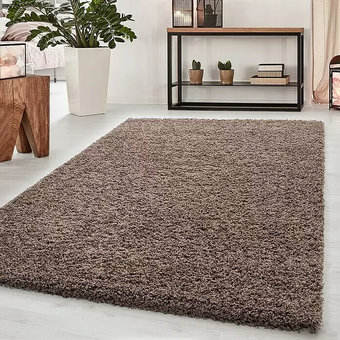 Hochflorteppich Dream 4000Mocca, 130 x 65 cm, 100 % Polypropylen
