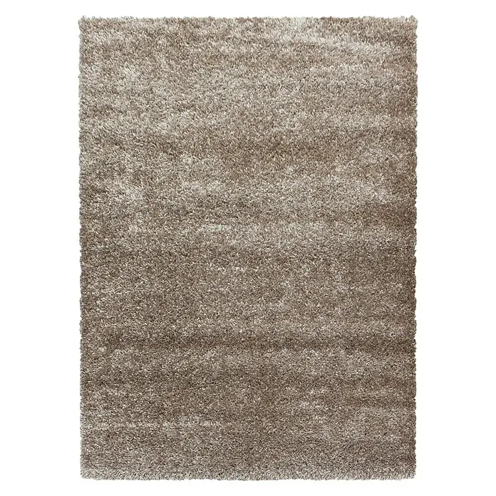 Hochflorteppich Brilliant 4200Taupe, 110 x 60 cm, 100% Polyester