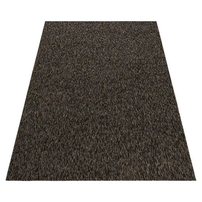 Flachgewebeteppich Nizza 1800 - Braun, 170 x 120 cm, 100% Polypropylen - Brauner Teppich mit dezenter Textur, ideal für Wohnzimmer oder Schlafzimmer. Der Teppich bietet Komfort und Wärme für jeden Raum.