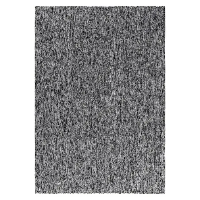 Flachgewebeteppich Nizza 1800 - Grau, 230 x 160 cm, 100% Polypropylen - Grauer rechteckiger Teppich mit feiner Textur. Die graue Farbe und das schlichte Design passen perfekt zu jedem Einrichtungsstil.
