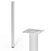 Walteco Möbelfuß (Ø x H: 3 x 50 cm, Stahl, Weiß) | BAUHAUS