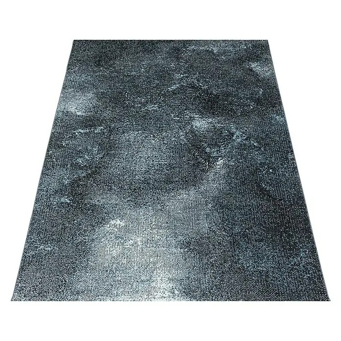 Kurzflorteppich Ottawa 4203 - Blau, 150 x 80 cm, 100% Polypropylen - Moderner Teppich in dunklen Farbtönen mit abstraktem Muster, ideal für stilvolle Wohnräume. Der Teppich sorgt für eine gemütliche Atmosphäre.