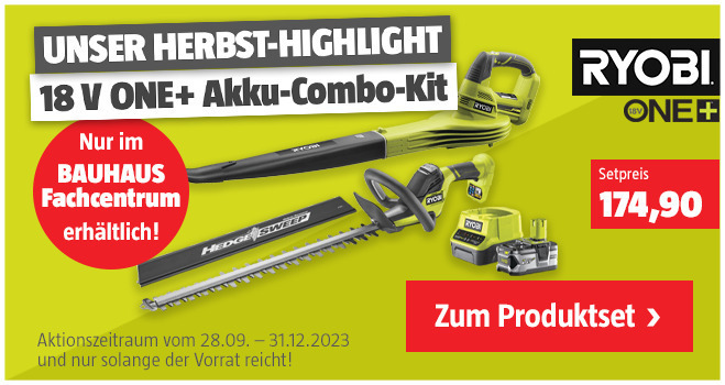 Ryobi Aktion Combo-Set 2023