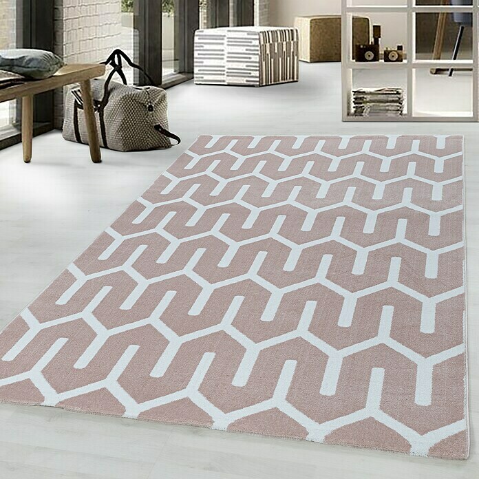 Kurzflorteppich Costa 3524 (Pink, 290 x 200 cm, 100 % Polypropylen) | BAUHAUS