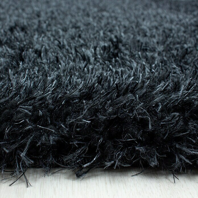 Hochflorteppich Brilliant 4200 (Schwarz, 250 x 80 cm, 100% Polyester) | BAUHAUS