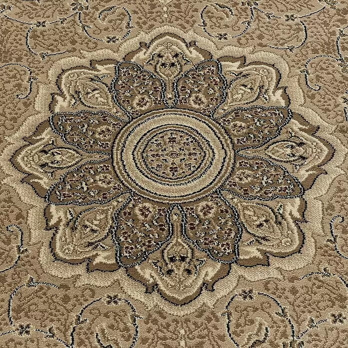 Kurzflorteppich Kashmir 2601 - Beige, 290 x 200 cm, 100 % Polypropylen - Detailaufnahme