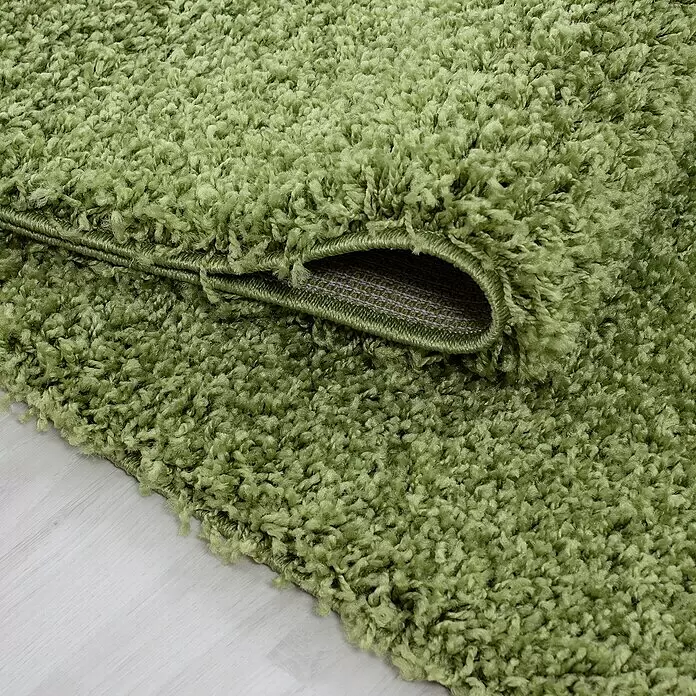 Hochflorteppich Life 1500 - Grün, 290 x 200 cm, 100% Polypropylen - Detailaufnahme