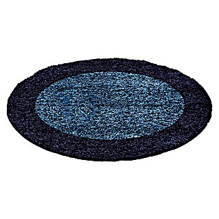 Hochflorteppich Life 1503 (Navy, Durchmesser: 120 cm, 100% Polypropylen)