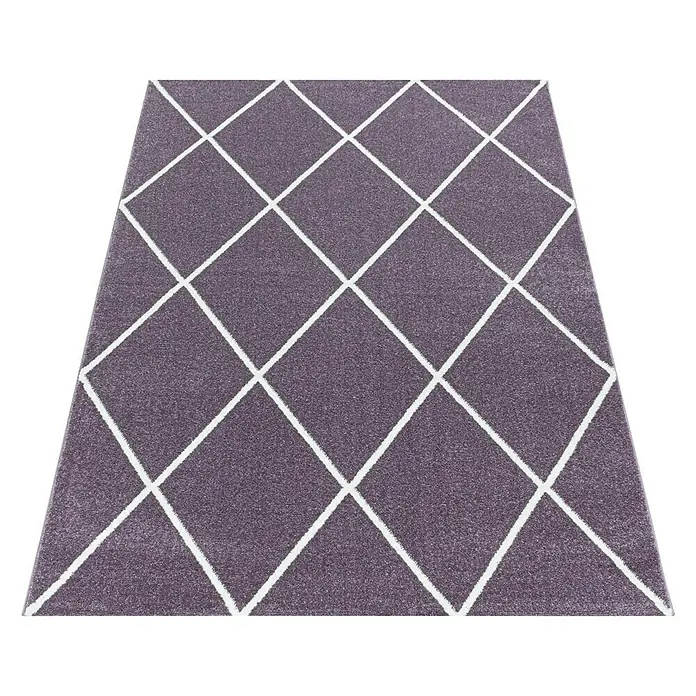 Hochflorteppich Rio 4601Lila, 150 x 80 cm, 100% Polypropylen