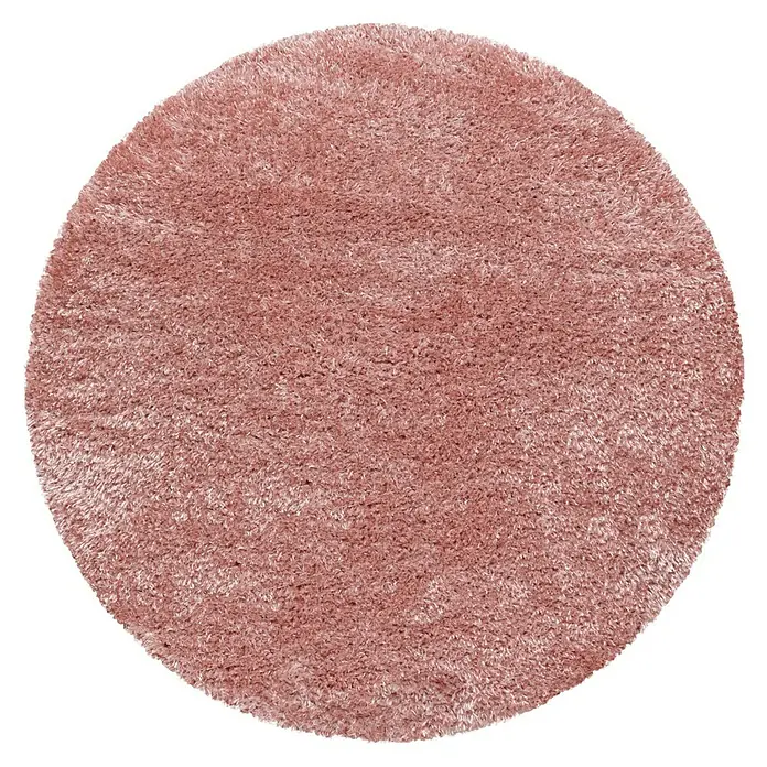 Hochflorteppich Brilliant 4200Rose, Durchmesser: 200 cm, 100% Polyester