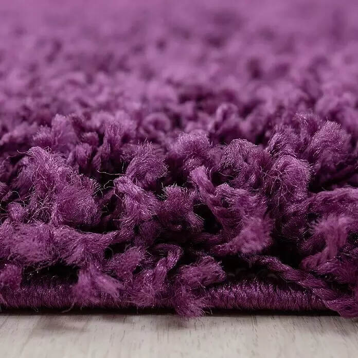 Hochflorteppich Life 1500 - Lila, 250 x 80 cm, 100% Polypropylen - Detailaufnahme