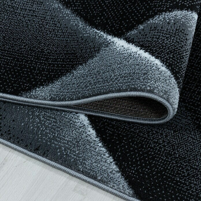 Kurzflorteppich Costa 3522Schwarz, 230 x 160 cm, 100% Polypropylen Detail Shot