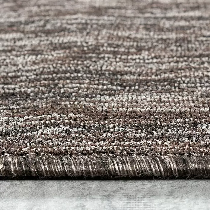 Flachgewebeteppich Nizza 1800 - Braun, 170 x 120 cm, 100% Polypropylen - Detailaufnahme