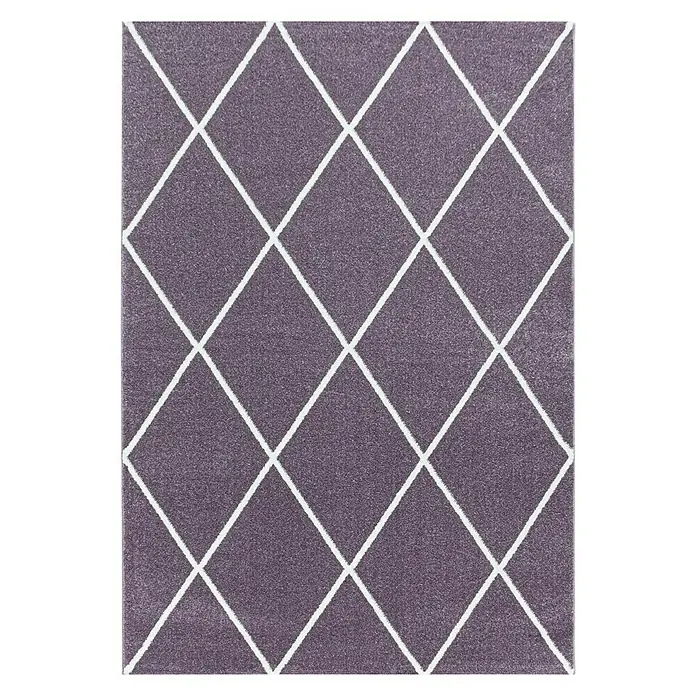Hochflorteppich Rio 4601Lila, 150 x 80 cm, 100% Polypropylen