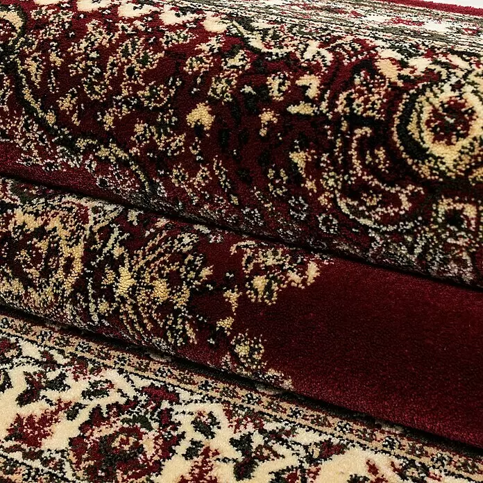Kurzflorteppich Orient-Optik Marrakesh 0297 - Rot, 290 x 200 cm, 100% Polypropylen - Detailaufnahme