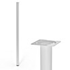 Walteco Möbelfuß (Ø x H: 3 x 80 cm, Stahl, Weiß) | BAUHAUS