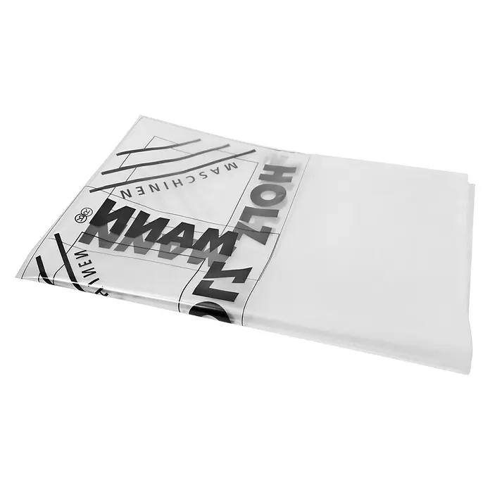Holzmann Staubsack - Passend für: Holzmann Absauganlagen, Ø x L: 503 x 1.480 mm - Eine transparente Schutzhülle mit dem Aufdruck "HOLZMANN MASCHINEN" bietet Schutz für Holzbearbeitungsmaschinen vor Staub und Schmutz.