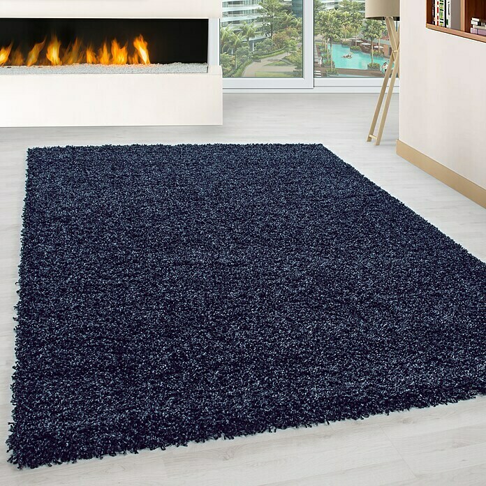 Hochflorteppich Life 1500 (Navy, 290 x 200 cm, 100% Polypropylen) | BAUHAUS