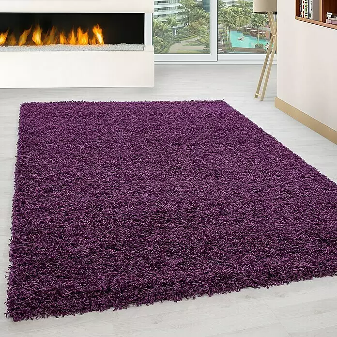 Hochflorteppich Life 1500Lila, 290 x 200 cm, 100% Polypropylen
