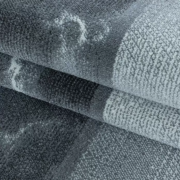 Kurzflorteppich Ottawa 4201 - Grau, 200 x 140 cm, 100% Polypropylen - Detailaufnahme