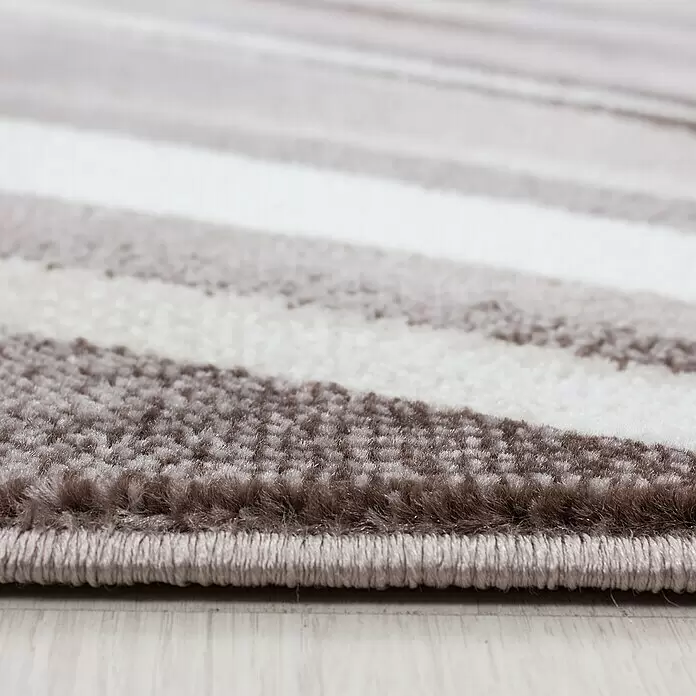 Kurzflorteppich Parma 9210 - Braun, 300 x 80 cm, 100% Polypropylen - Detailaufnahme