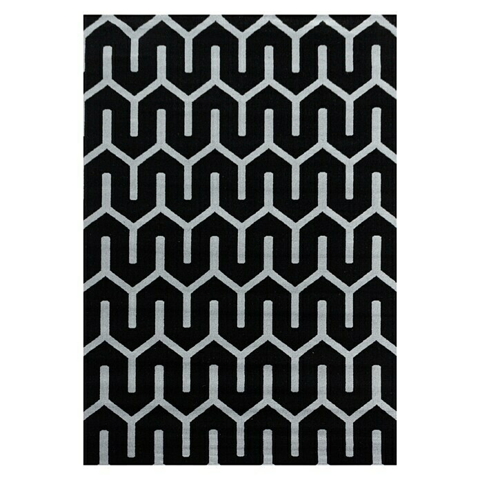 Kurzflorteppich Costa 3524 (Schwarz, 200 x 140 cm, 100 % Polypropylen) | BAUHAUS