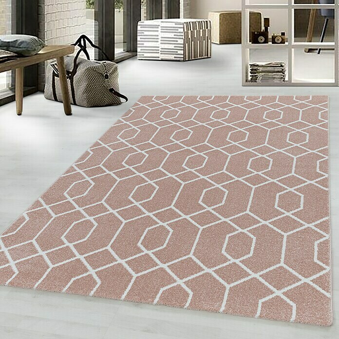 Kurzflorteppich Efor 3713 (Rose, 250 x 80 cm, 100% Polypropylen) | BAUHAUS