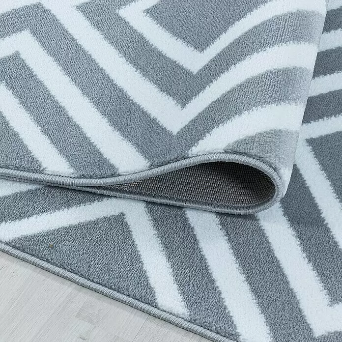 Kurzflorteppich Costa 3525 - Grau, 250 x 80 cm, 100 % Polypropylen - Detailaufnahme