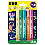 UHU Kleber-Set Glitter Glue Glow in the Dark (5 Stk. x 10 ml, Bunt) | BAUHAUS