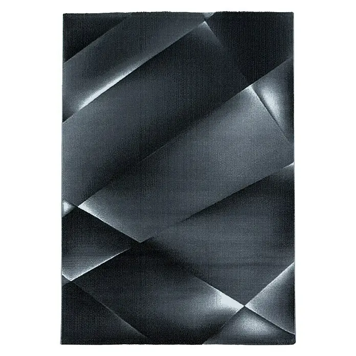 Kurzflorteppich Costa 3527Schwarz, 200 x 140 cm, 100% Polypropylen