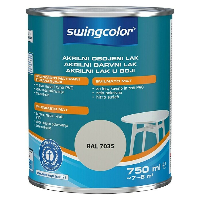 swingcolor Lak u boji  (Akrilni lak, Mišja siva, 750 ml, Svilenkasti mat) | BAUHAUS