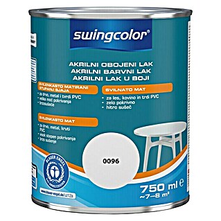 swingcolor Akrilni lak 2u1 (Prljavo bijela, 750 ml, Svilenkasti mat)