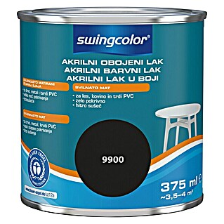 swingcolor Pisani lak (Črna, 375 ml, Svileni mat)