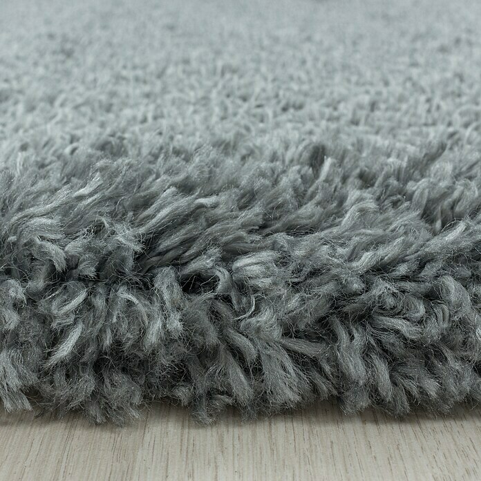 Hochflorteppich Fluffy 3500Light Grey, 150 x 80 cm, 100% Polypropylen Detail Shot