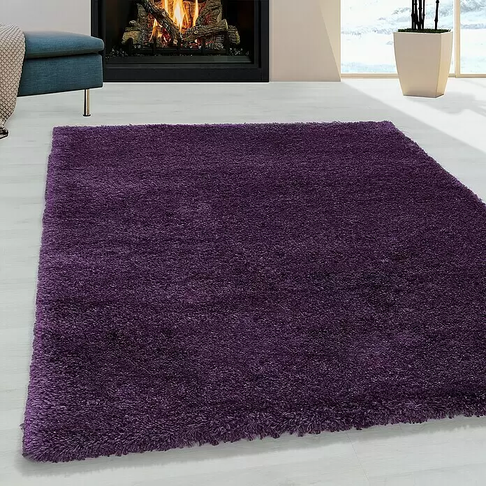 Hochflorteppich Fluffy 3500 - Lila, 230 x 160 cm, 100 % Polypropylen - Stimmungsaufnahme