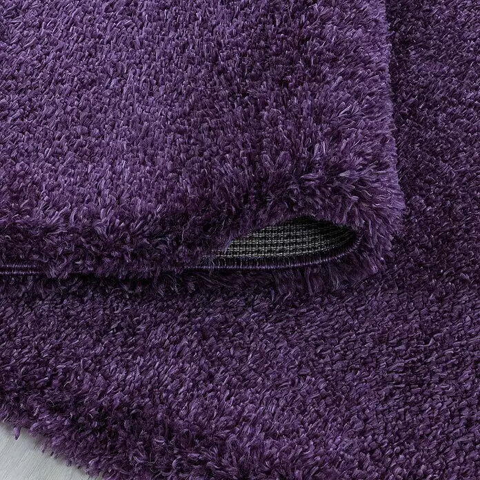 Hochflorteppich Fluffy 3500 - Lila, 230 x 160 cm, 100 % Polypropylen - Detailaufnahme