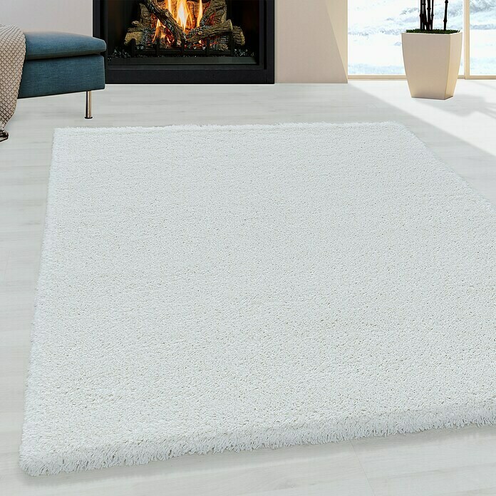 Hochflorteppich Fluffy 3500 (Weiß, 200 x 140 cm, 100 % Polypropylen) | BAUHAUS