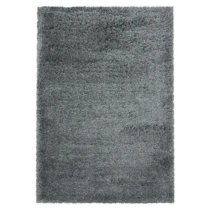 Hochflorteppich Fluffy 3500 - Light Grey, 340 x 240 cm, 100 % Polypropylen - Ein rechteckiger, grauer, hochfloriger Teppich. Die Textur ist weich und lädt zum Barfußlaufen ein, wodurch Wärme und Komfort entstehen.